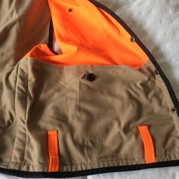 Cabela’s High Visibility Bright Orange Safety Work Hunting Vest Sz L-XL - Picture 9 of 13